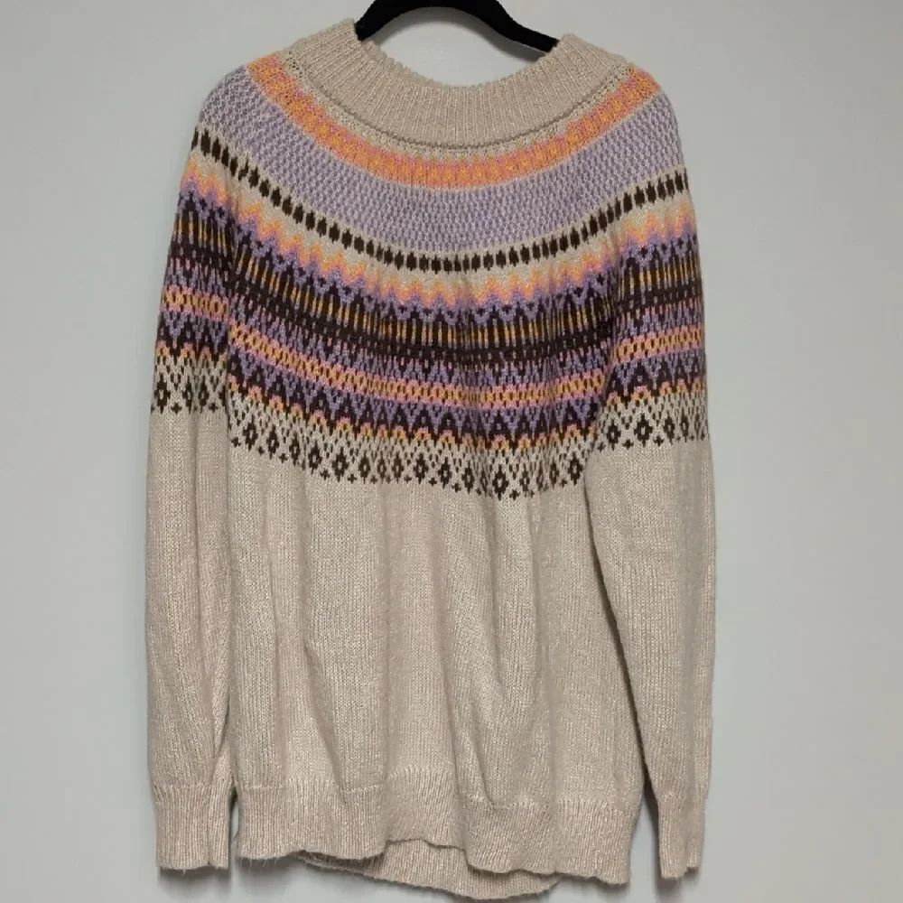 Maurices Cream and Yellow Knit Sweater